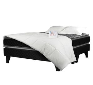 Cama europea 2 plazas x190 cm Terapeutic base dividida + Textiles