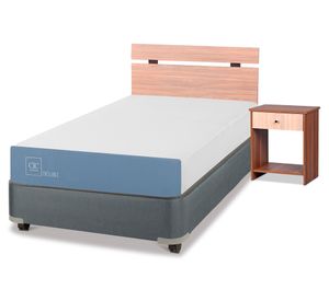 Box americano 1 plaza x 190 cm Excellence + set Olmo