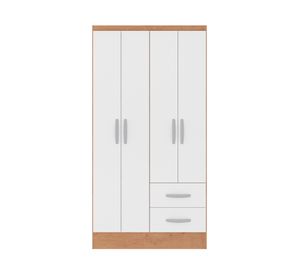 Clóset 4 puertas 2 cajones 183x94x47 cm + Clóset 3 puertas 2 cajones 183x75x46 cm