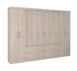 Clóset 10 puertas 4 cajones Lagos 183x235x45 cm