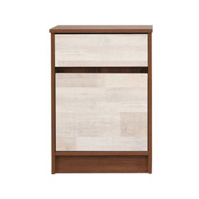 Respaldo 1 plaza + velador Legno nogal amazónico