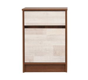 Respaldo 1 plaza + velador Legno nogal amazónico