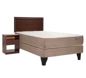 Cama europea 1.5 plazas x190 cm Bamboo + Set Pamplona