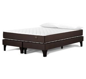 Cama europea King base dividida Ergo T + almohadas