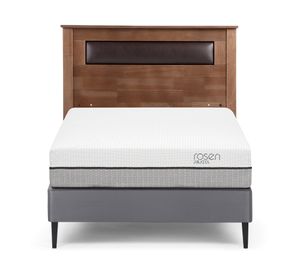 Cama europea 1.5 plazas Pratta + respaldo Ferrara