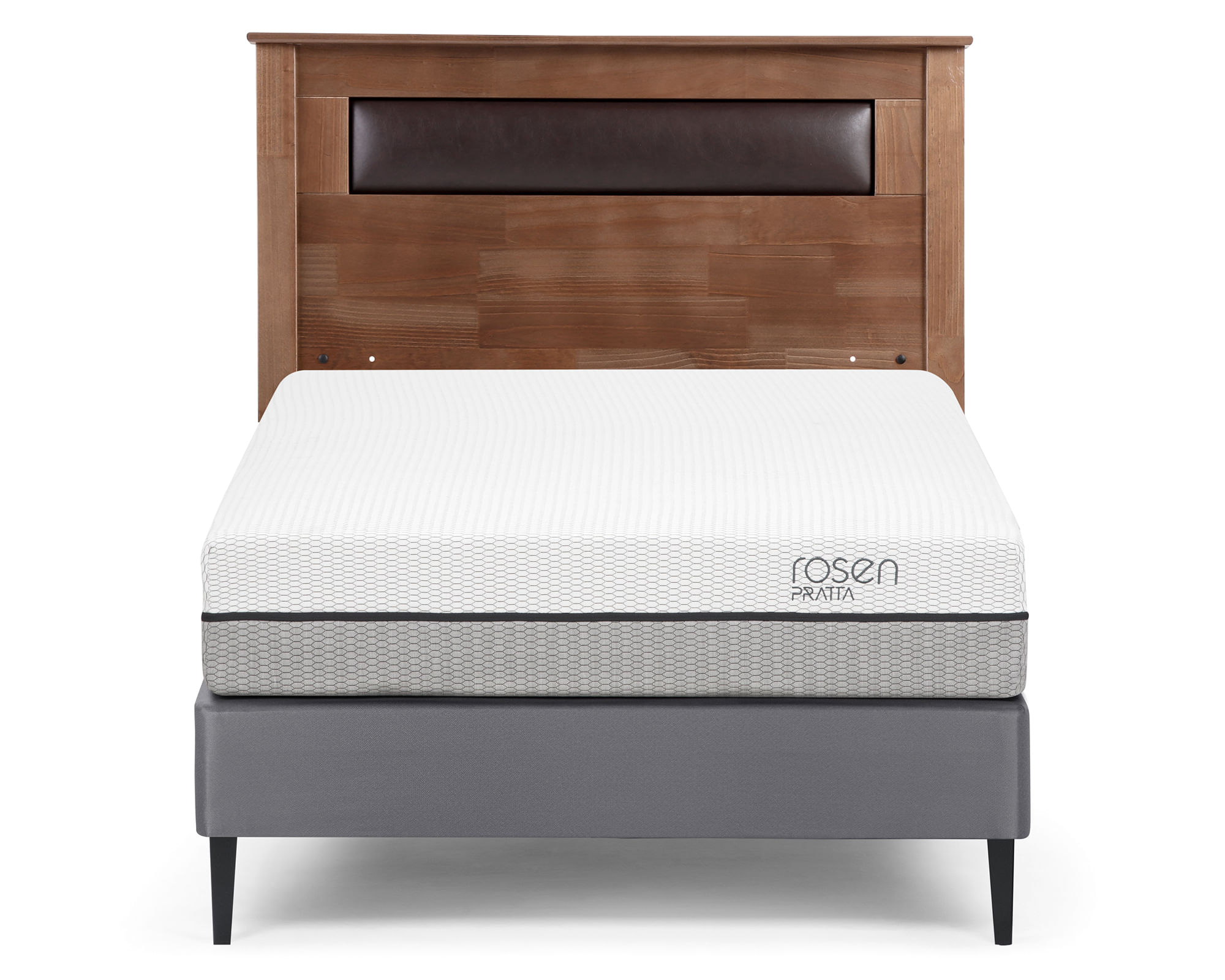 Rosen Cama europea 1.5 plazas Pratta + respaldo Ferrara