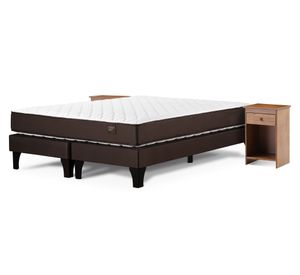 Cama europea King Ergo T + base dividida + 2 veladores Tabor