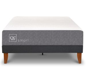 Cama europea Curve Smart 1.5 plazas blanco Cic