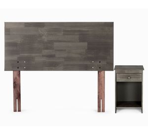 Respaldo 1.5 plazas + 1 velador Tabor Rosen