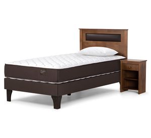 Cama europea 1.5 plazas Ergo T + set Ferrara + almohada
