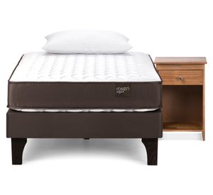 Cama europea 1.5 plazas Ergo T + velador Tabor + almohada
