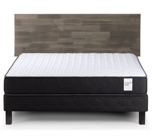 Cama europea 2 plazas x 190 cm Wave + respaldo Tabor Rosen