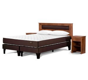 Cama europea 2 plazas Ergo T + base dividida + set Ferrara + almohadas Slight