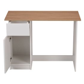 Escritorio 1 puerta 1 cajón olmo/blanco Cic