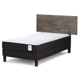 Cama europea 1.5 plazas x 190 cm Wave + respaldo Tabor Rosen