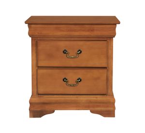 Velador 2 cajones Miró caramelo Cic