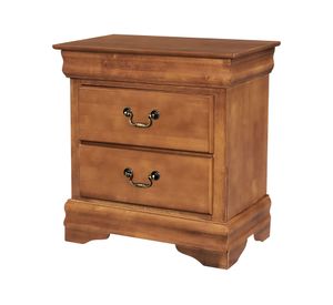 Velador 2 cajones Miró caramelo Cic