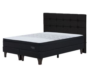 Cama europea King Tempo + base dividida + respaldo Issey + cómoda Baker
