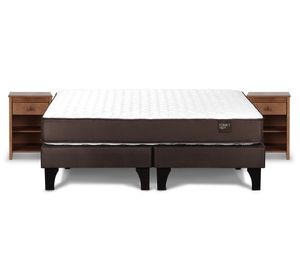 Cama europea King Ergo T + base dividida + 2 veladores Ferrara