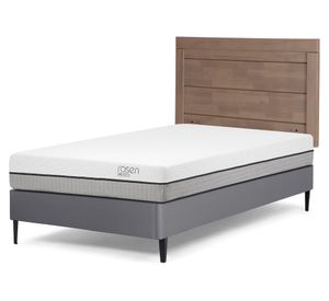 Cama europea 1.5 plazas Pratta + respaldo Sicilia