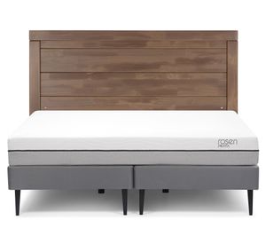 Cama europea 2 plazas Pratta + base dividida + respaldo Sicilia