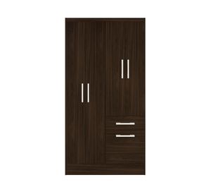 Clóset 4 puertas 1 cajón 1 zapatera tabaco 177x94x40 cm