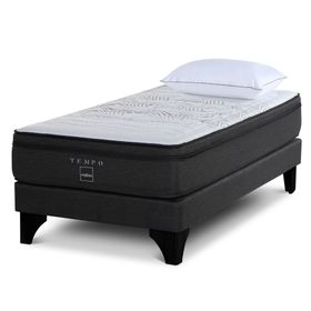 Cama europea 1.5 plazas Tempo patas + almohada Extra Rosen