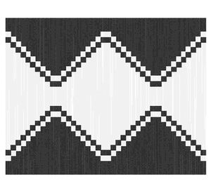 Alfombra 240x340 cm Sisal Atenea negro Idetex