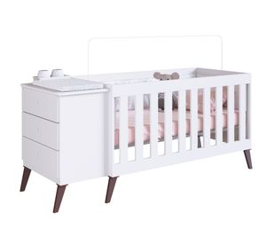 Cuna con cajonera Encanto blanco Kidscool