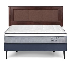 Cama europea 2 plazas Indie + respaldo Rachel
