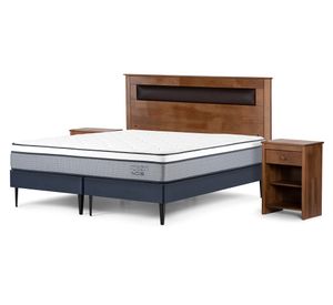Cama europea 2 plazas Indie base dividida + Set Ferrara
