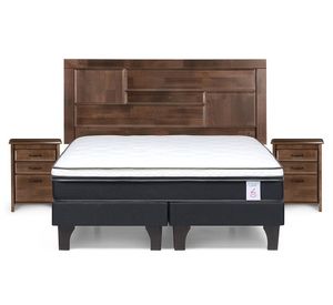 Cama europea king New Style 6 base dividida + set Dolce