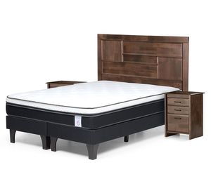 Cama europea king New Style 6 base dividida + set Dolce