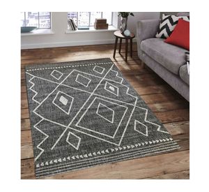 Alfombra 240x340 cm Sisal Atenea gris Idetex