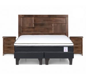 Cama europea 2 plazas New Style 6 base dividida + set Dolce