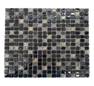 Malla mosaico Cosmos gris/transparente 30x30 cm