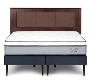 Cama europea 2 plazas base dividida Indie + respaldo Rachel