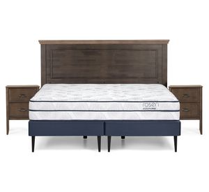 Cama europea King base dividida Autonomy + set Anna