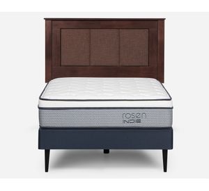 Cama europea 1 plaza Indie + respaldo Rachel