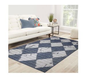 Alfombra 160x230 cm Sisal Atenea azul Idetex