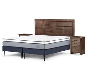 Cama europea King base dividida Indie + set Dolce