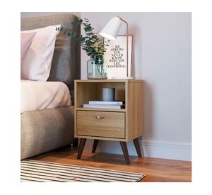 Velador Honey 1 cajón café Be Design