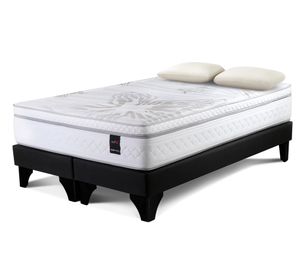 Cama europea 2 plazas Art 4 base dividida patas + almohada Memory Max Rosen