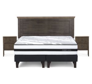 Cama europea 2 plazas base dividida Driven + set Ana Rosen