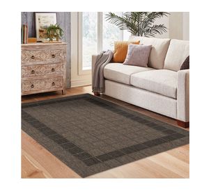 Alfombra 160x230 cm Sisal Atenea negro Idetex