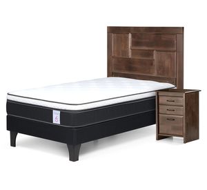 Cama europea 1.5 plazas New Style 6 + set Dolce