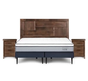 Cama europea 2 plazas base dividida Indie + set Dolce