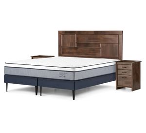 Cama europea 2 plazas base dividida Indie + set Dolce
