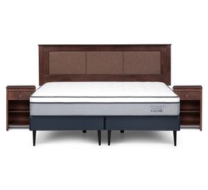 Cama europea King base dividida Indie + set Rachel