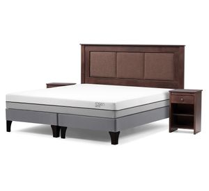 Cama europea 2 plazas base dividida Pratta + Set Rachel
